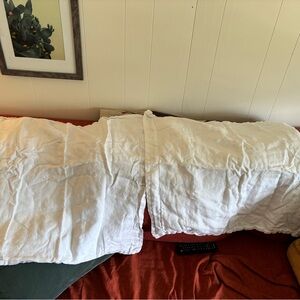 100% linen euro pillow cases